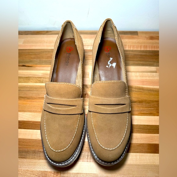 Blondo Women's Waterproof Tan Dulce Loafer NWOT Condition Sz 11 - Picture 1 of 9